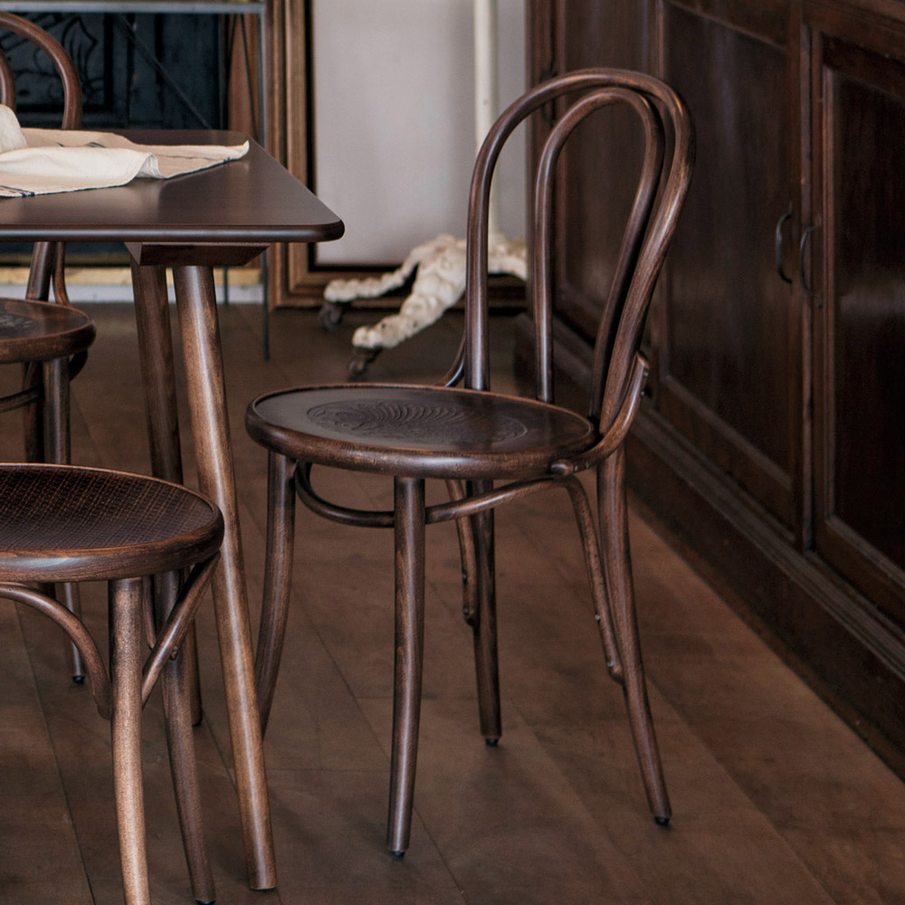 ≪2脚≫アンティーク風No.18 曲げ木 チェア［チェコTON社製］ ディノス