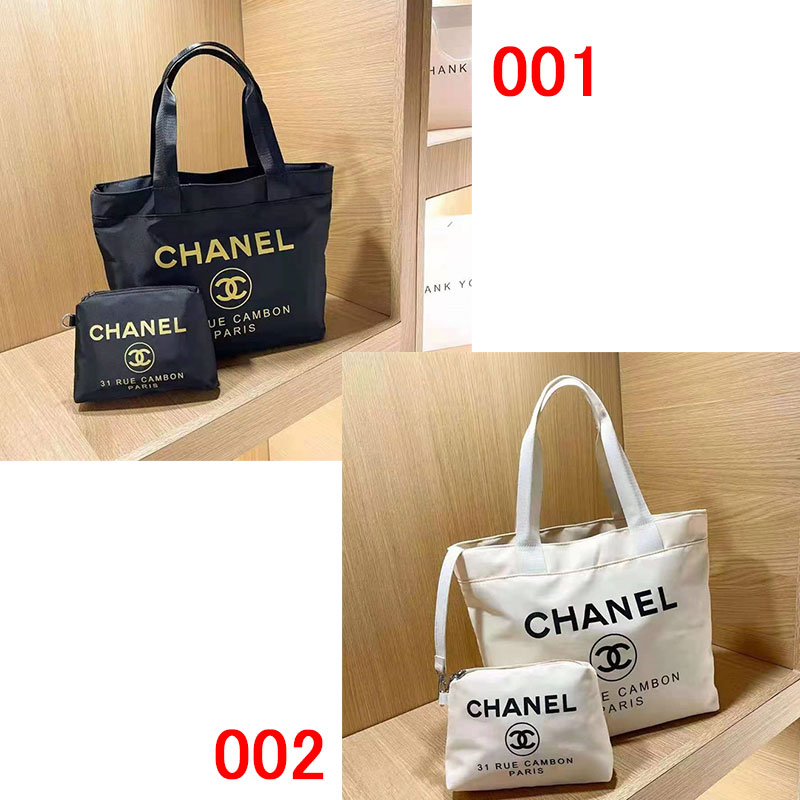 Chanel シャネルブランドハンドバッグ 化粧ポーチ セット 収納トート