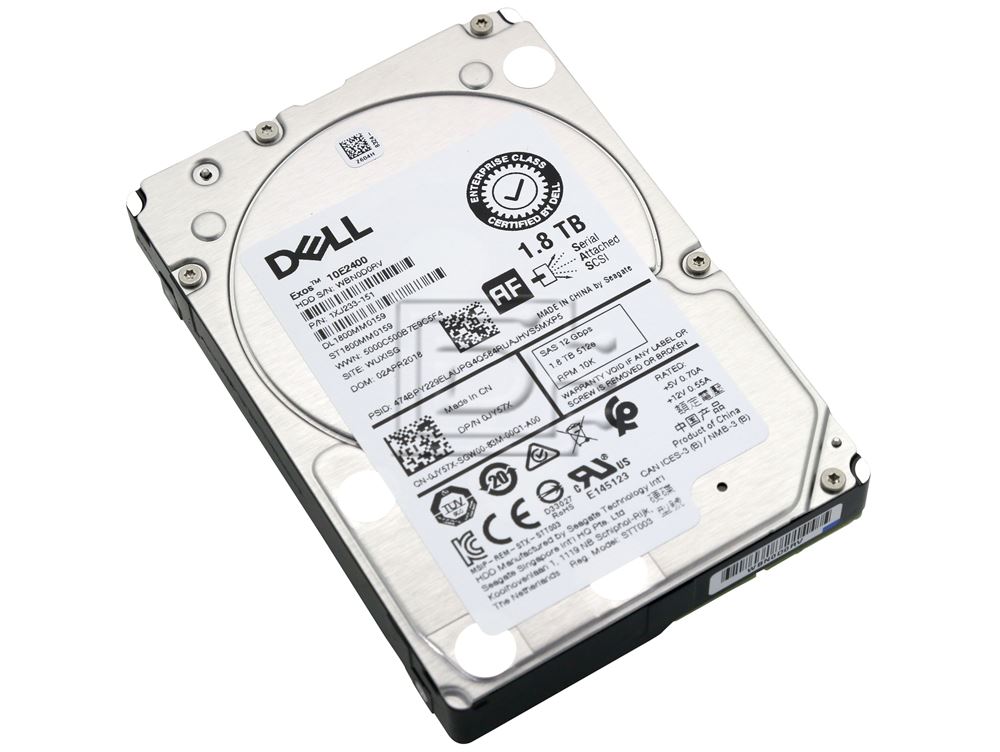Dell JY57X / 0JY57X Seagate ST1800MM0159 1.8TB 12Gbps 10K 2.5