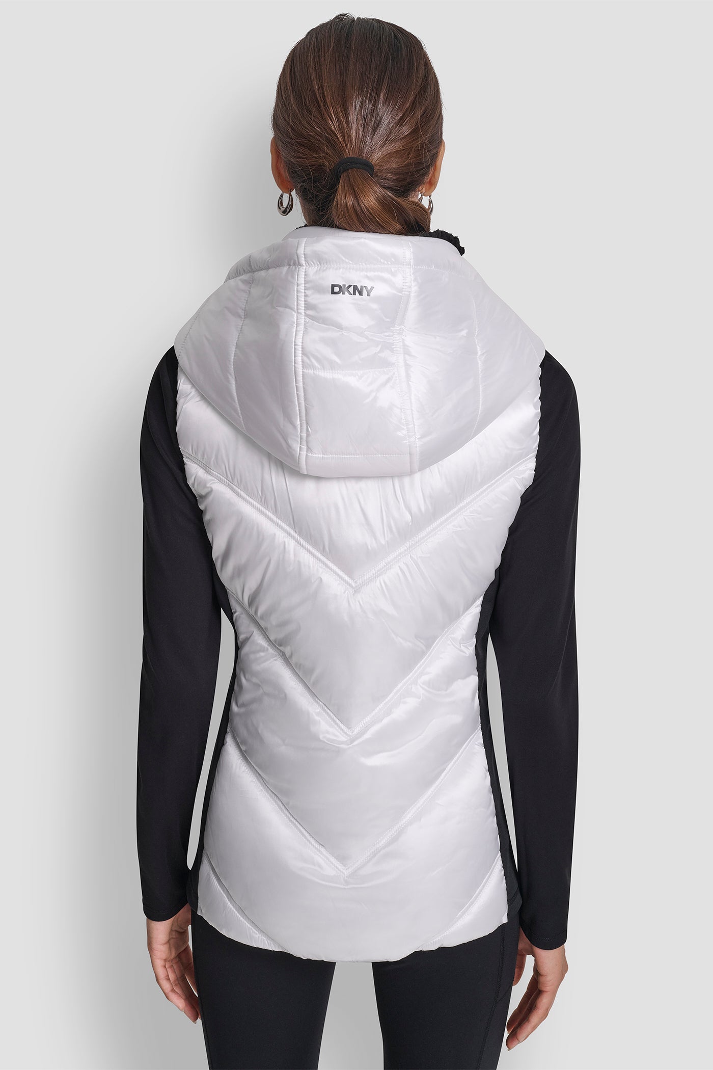 Scuba Paneled Puffer Vest | Activewear | DKNY