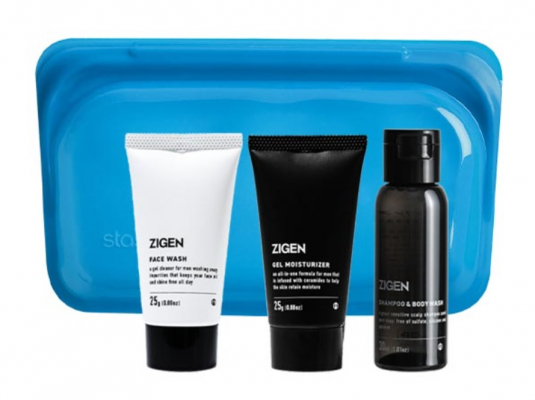 秋の旅行機会増加に向けて、持ち運び便利なトラベルセット メンズ