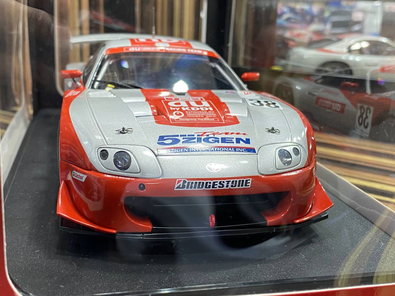1/18 Diecast Toyota Supra 2003 JGTC AU CERUMO #38 Silver Autoart