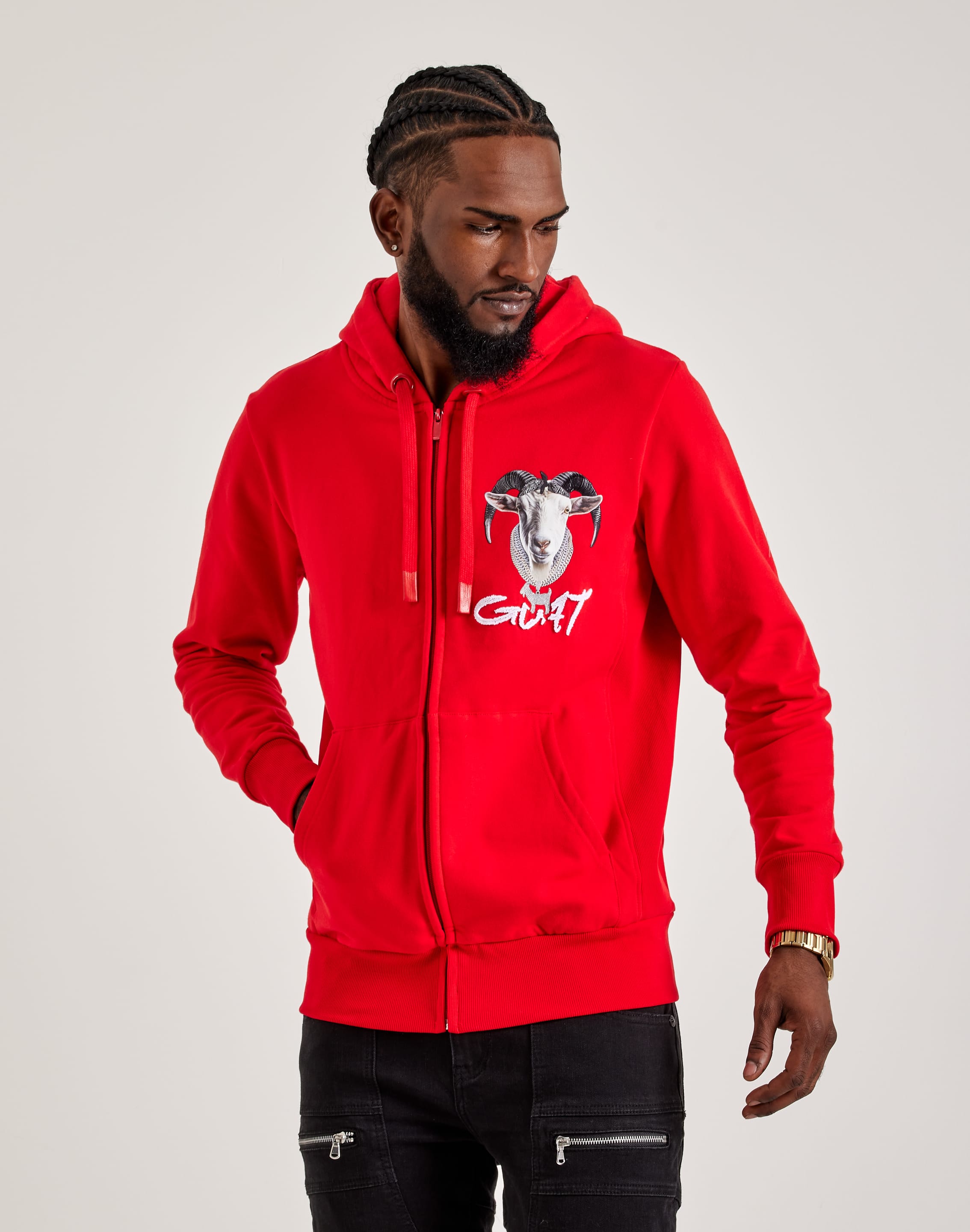 Streetz Iz Watchin Goat Full-Zip Hoodie – DTLR