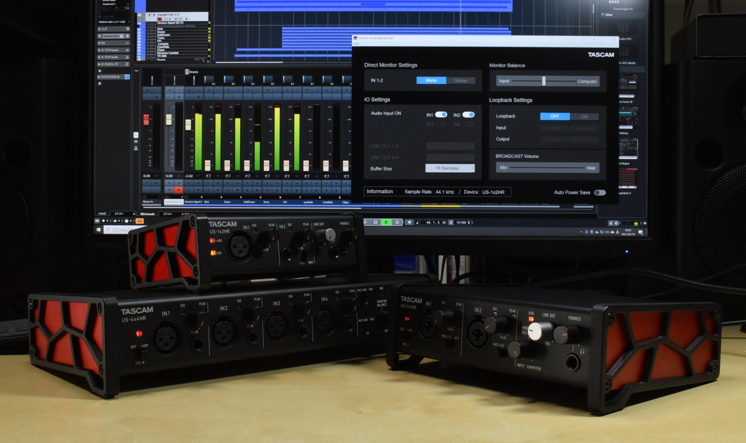 レコーディングはもちろん、配信用途にも最適化されたTASCAMの192kHz