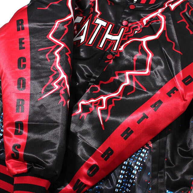 HEADGEAR CLASSICS WELCOME TO DEATH ROW BIKER SATIN JACKET HGC