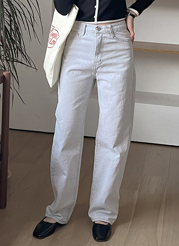 ライトグレーデニムパンツ | レディースファッション通販 - DHOLIC