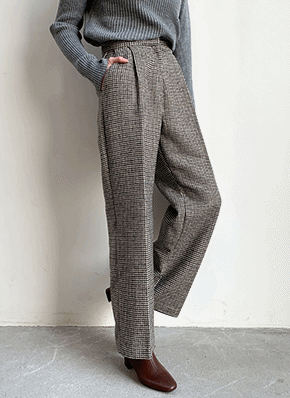 ハウンドトゥースパンツ・全2色 | レディースファッション通販 - DHOLIC
