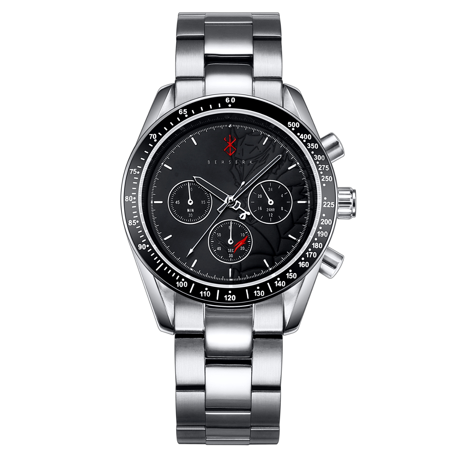 アニメ「ベルセルク」天然ダイヤ クロノグラフ腕時計 – 株式会社 東栄