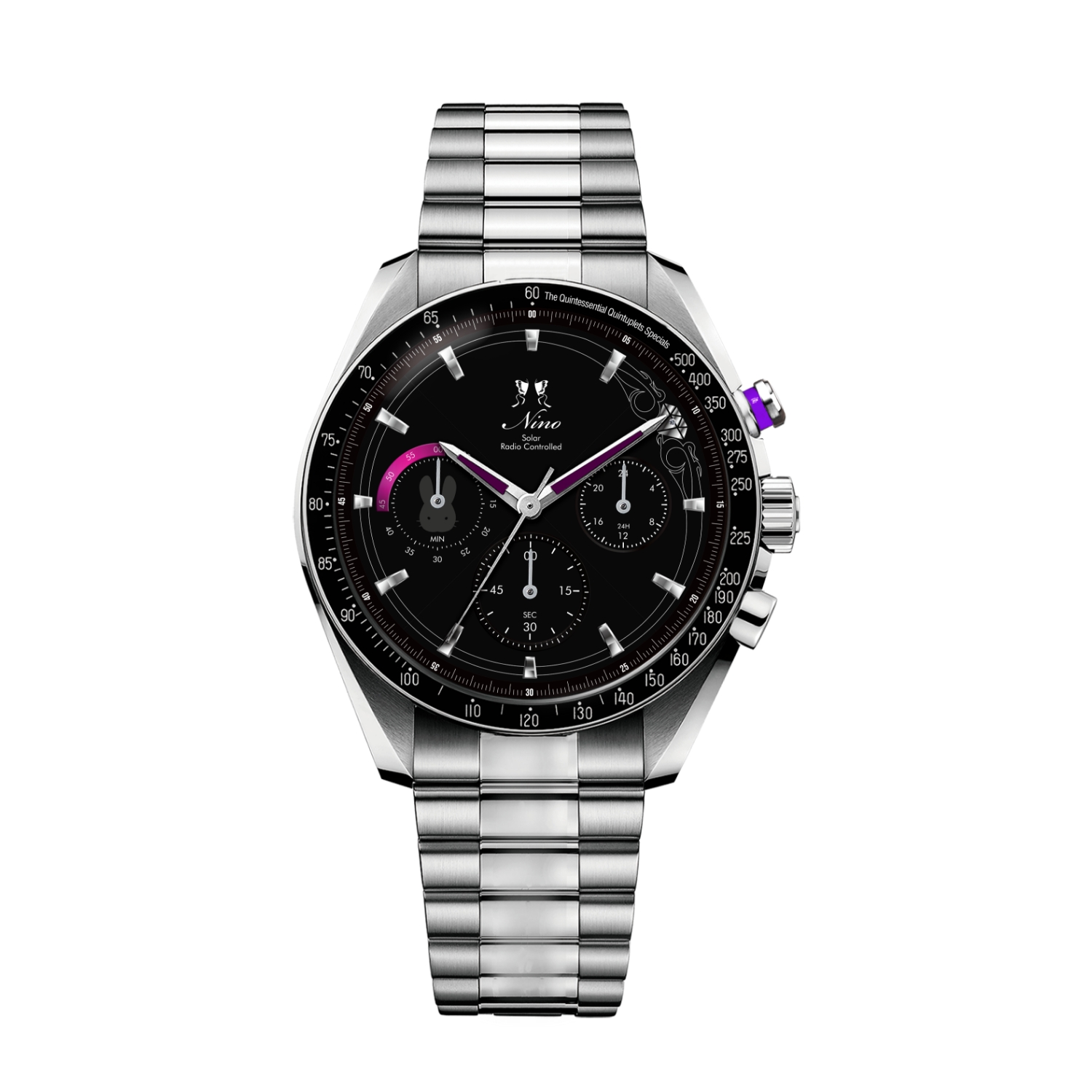 TVスペシャルアニメ「五等分の花嫁∽」電波ソーラークロノグラフ腕時計