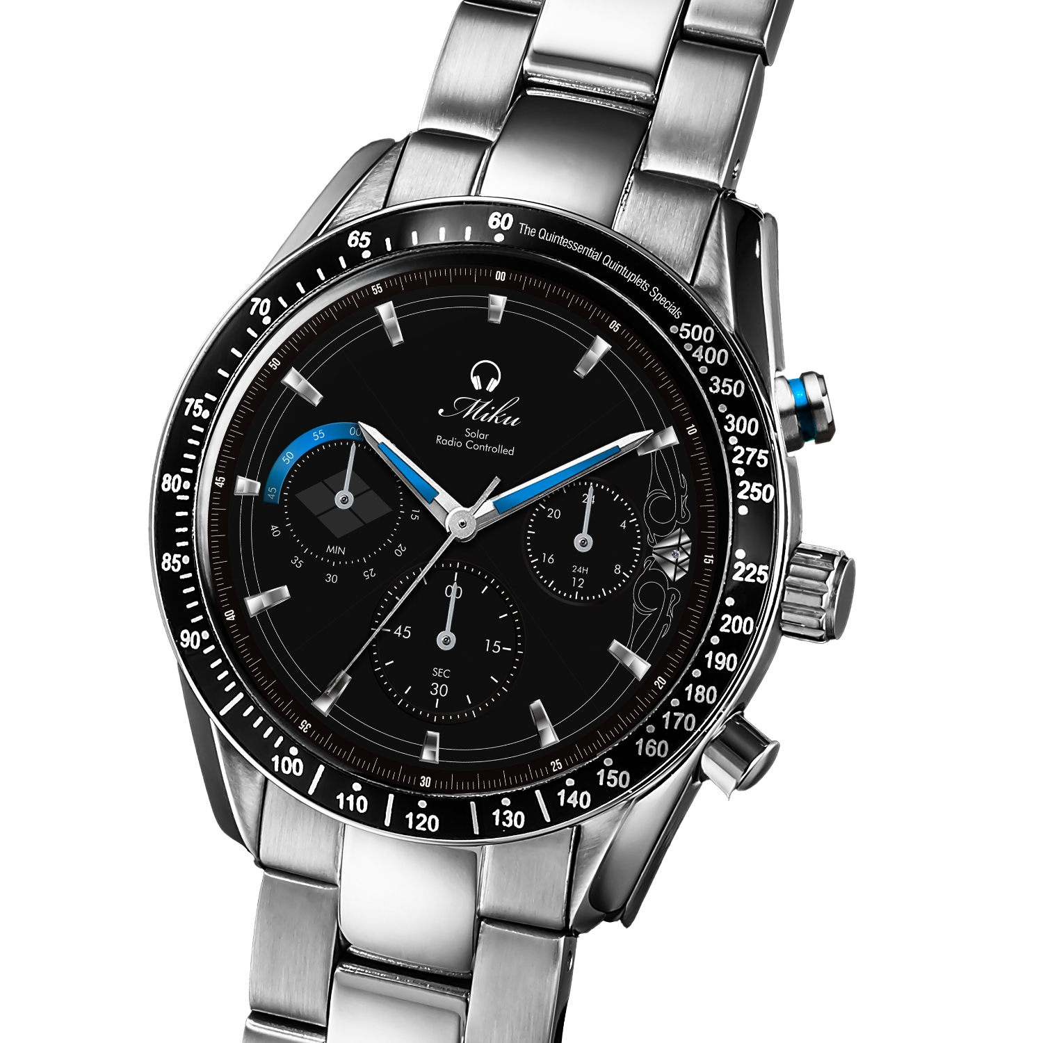 TVスペシャルアニメ「五等分の花嫁∽」電波ソーラークロノグラフ腕時計