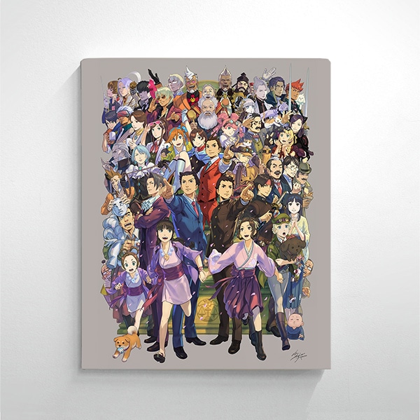 逆転裁判20周年』額装グラフィックアート・キャンバスアート｜イーカプコン