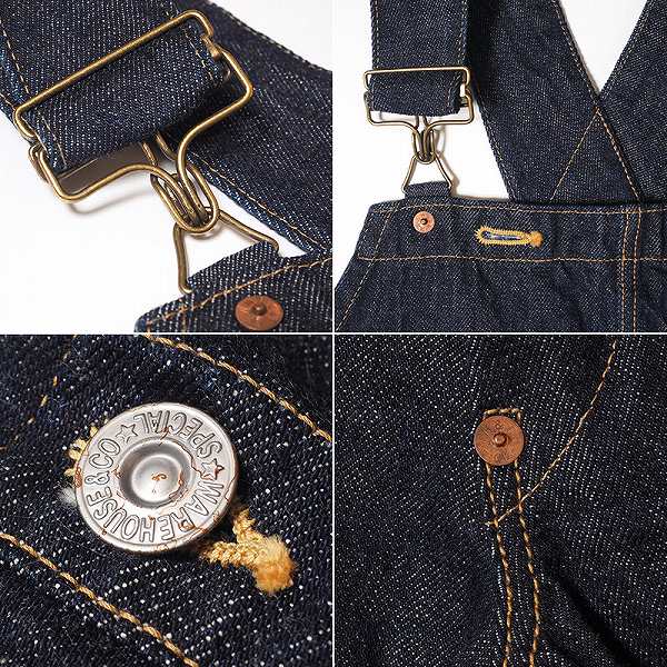 WAREHOUSE[ウエアハウス] オーバーオール DD-1006XX NO.1 デニム