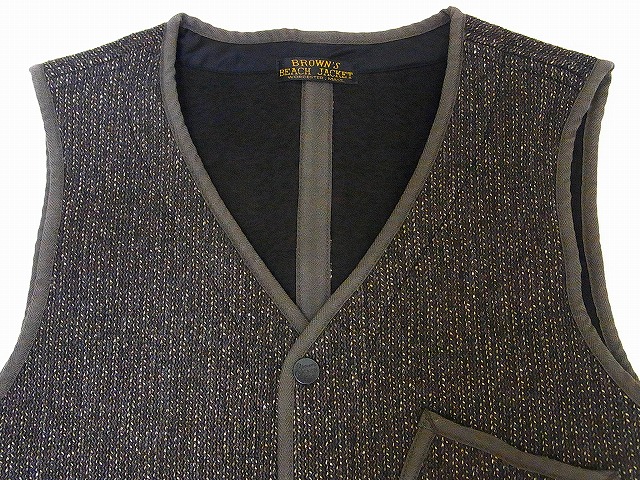 FULLCOUNT[フルカウント] ブラウンズビーチ グレーロックベスト BBJ8