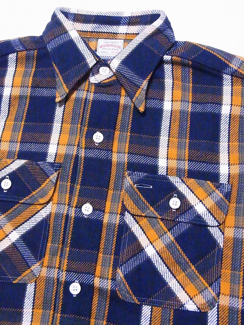 WAREHOUSE[ウエアハウス] ネルシャツ B柄 3104 フランネルシャツ