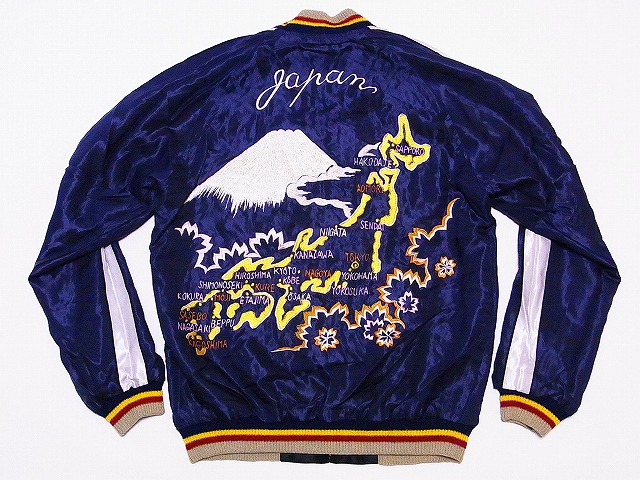 TAILOR TOYO[テーラー東洋] スカジャン 舞妓×JAPAN MAP 日本地図