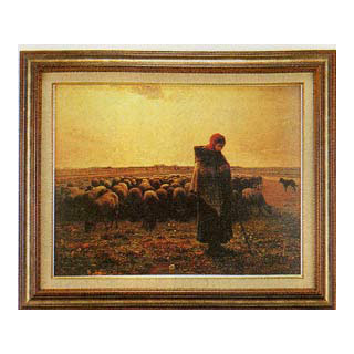 R.BONNET（R.ボンネット）、イタリアの羊飼、希少な額装用画集画 R