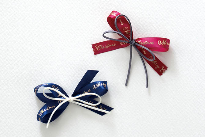 ラッピングAtoZ vol.6 12月をイメージしたリボンと小物の