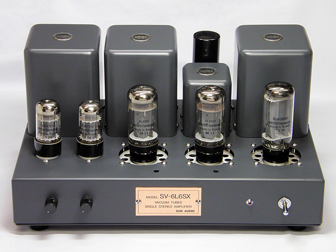 シングル・ステレオ・メインアンプ SV-6L6SX キット完成品／サン