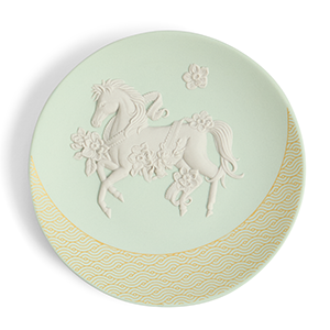 ジャスパー 干支トレイ 2026 「ウマ」 12.5cm (WW28-1075612)