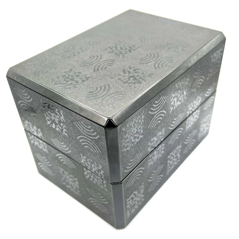 送料無料】津軽塗 紋紗塗 二段弁当箱 - お買い物｜日本最大級の箸の