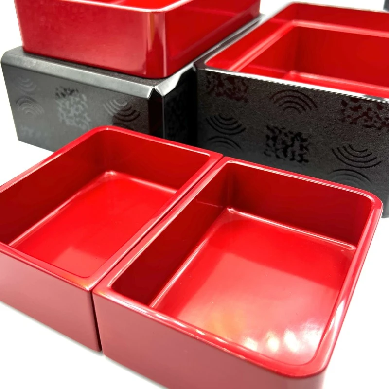 送料無料】津軽塗 紋紗塗 二段弁当箱 - お買い物｜日本最大級の箸の