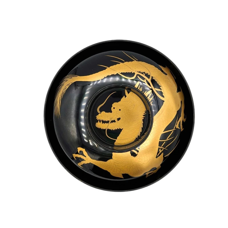 会津塗 黒雑煮椀 五霊龍蒔絵 - お買い物｜日本最大級の箸の通販サイト