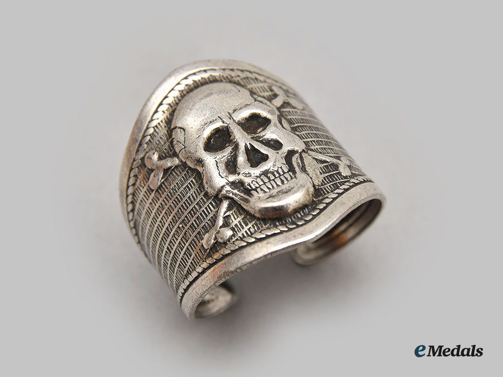 Italy, Fascist State. An Arditi Skull Ring & A Black Brigade Skull