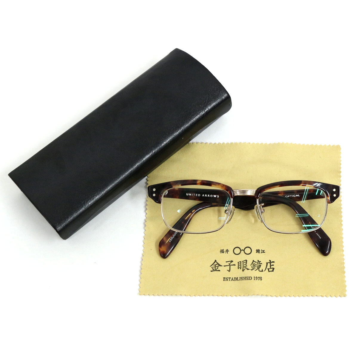 金子眼鏡 VINTAGE R-TITANIUM サーモントブロウアイウェア 眼鏡 KV-76