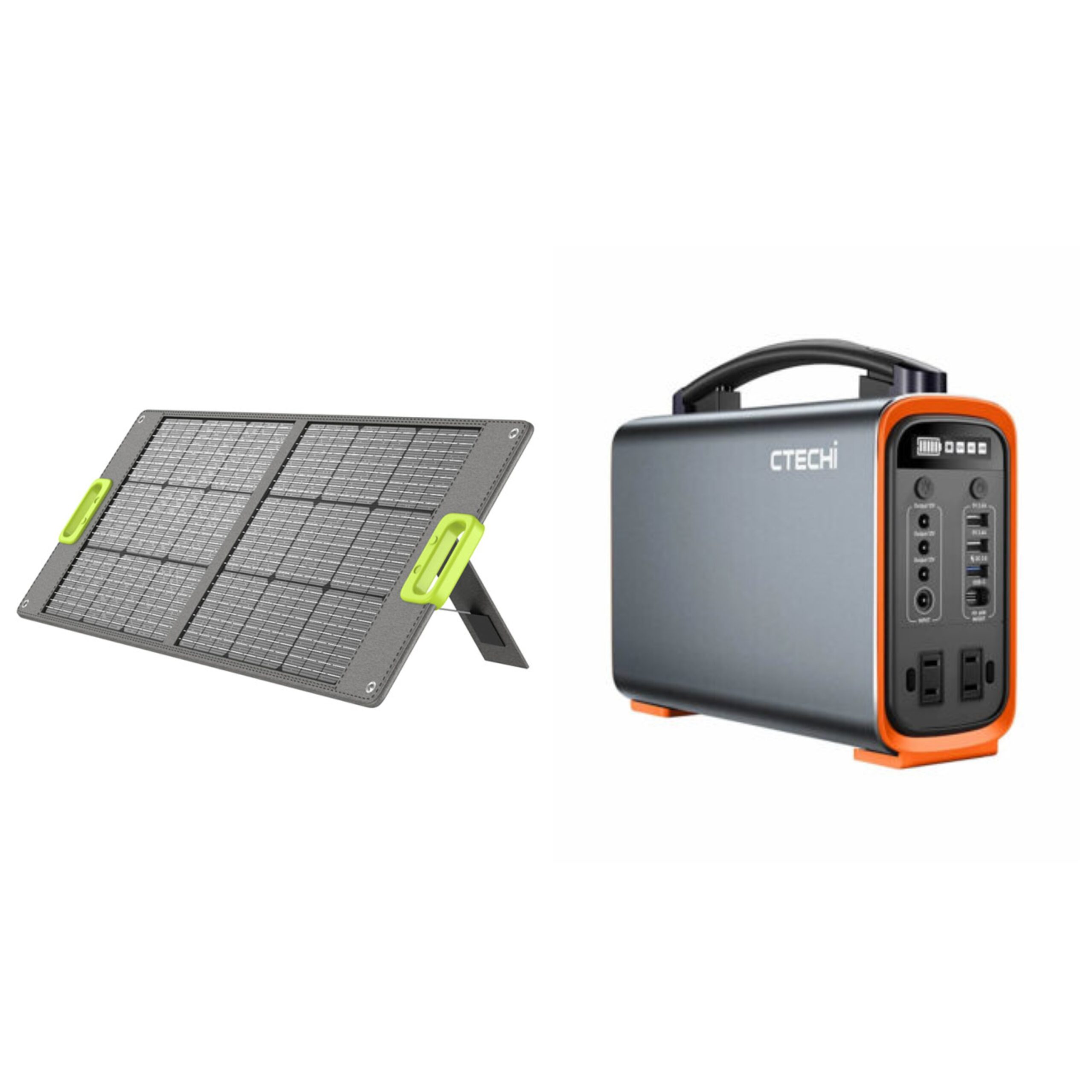CTECHi GT200 Pro 320Wh Power Station + 60W Folding Solar Panel