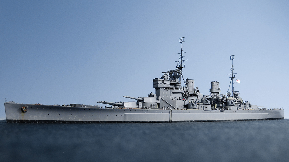 大型艦は大変だけど寛容である – 1/700でKGV級戦艦プリンス・オブ
