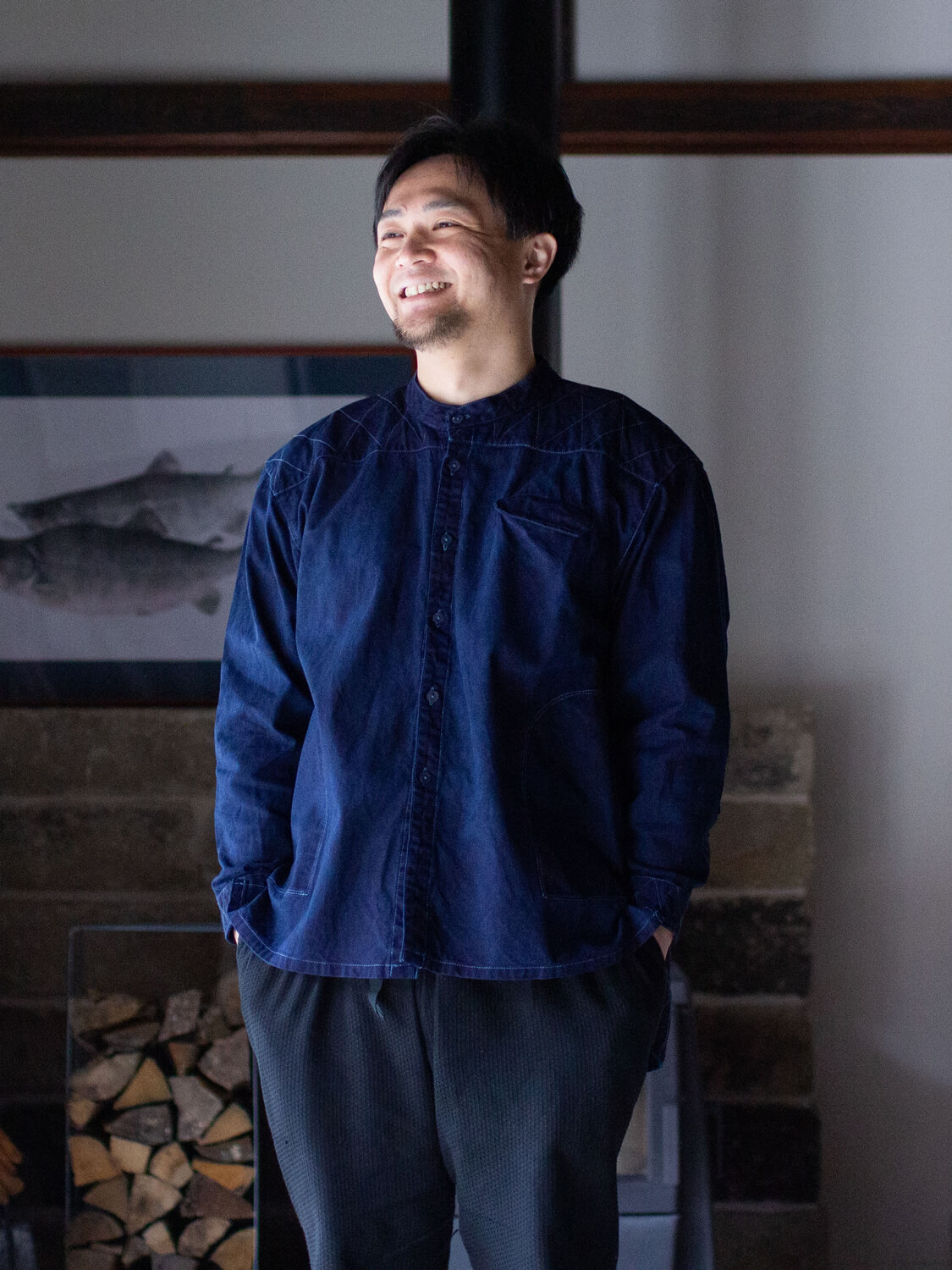 インディゴ山シャツ(indigo YAMASHIRT)