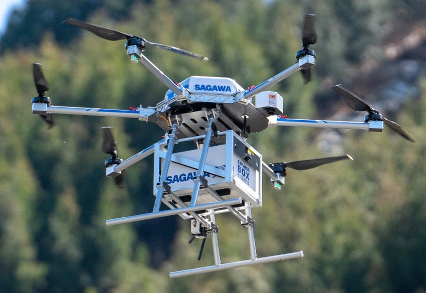 山間地域の生活利便性向上に向けた都内初 ドローンレベル3.5飛行による