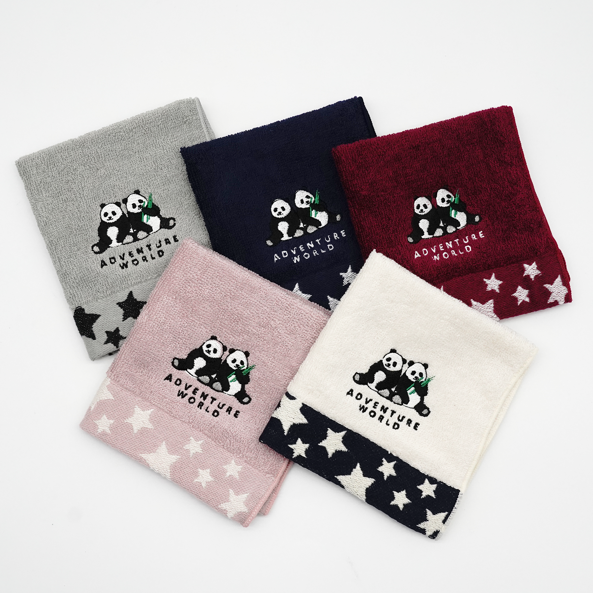 スターパンダミニタオル ピンク タオル