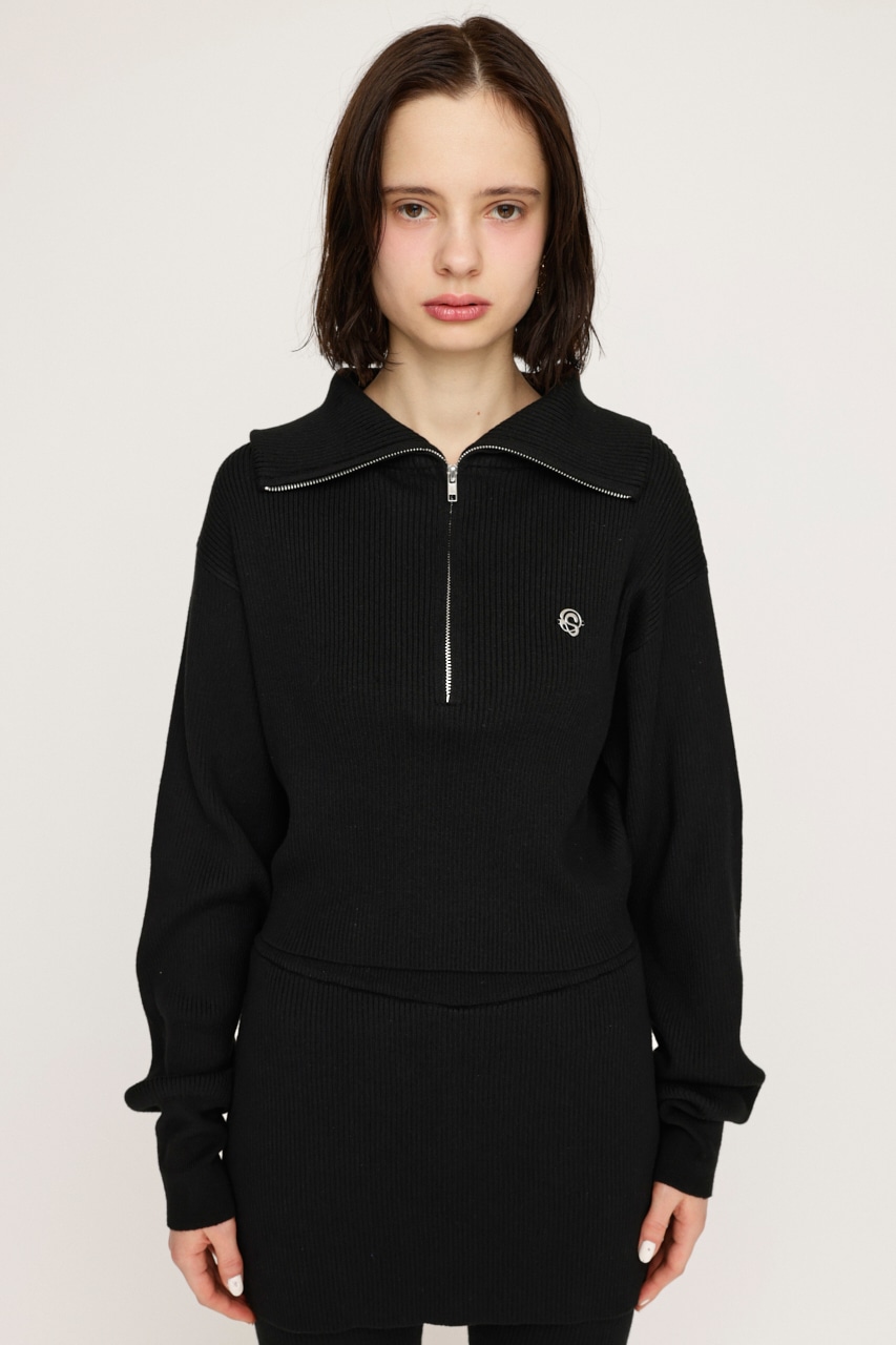 SLY | FRONT ZIP KNIT トップス (ニット ) |SHEL'TTER WEBSTORE