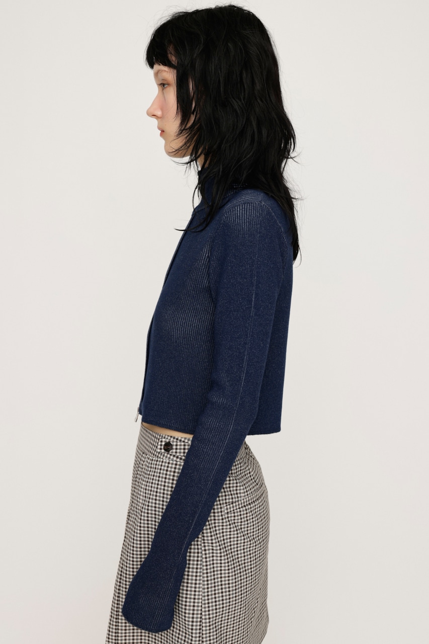 SLY | FRONT ZIP H／N RIB トップス (ニット ) |SHEL'TTER WEBSTORE