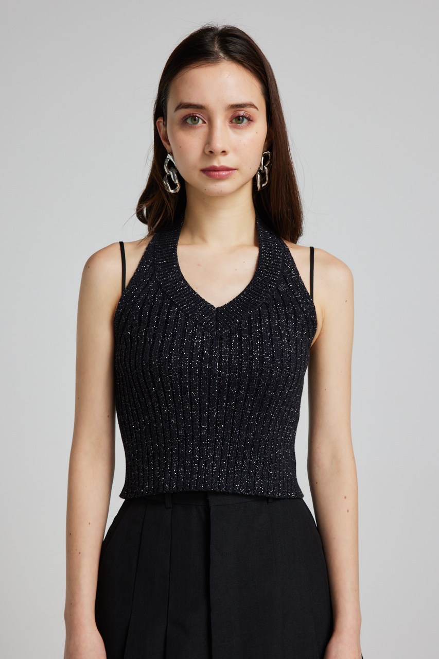 rienda | ホルターNCクロップドKnit TOP (タンクトップ ) |SHEL'TTER