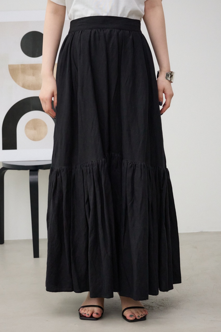 AZUL BY MOUSSY | リネンミックスマキシスカート (スカート(ロング