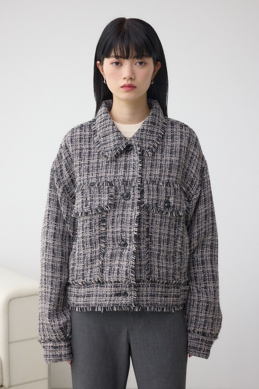 AZUL BY MOUSSY | ツイードフリンジジャケット (ジャケット ) |SHEL