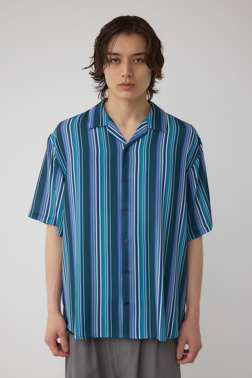 AZUL BY MOUSSY | マルチストライプシャツ (シャツ・ブラウス ) |SHEL