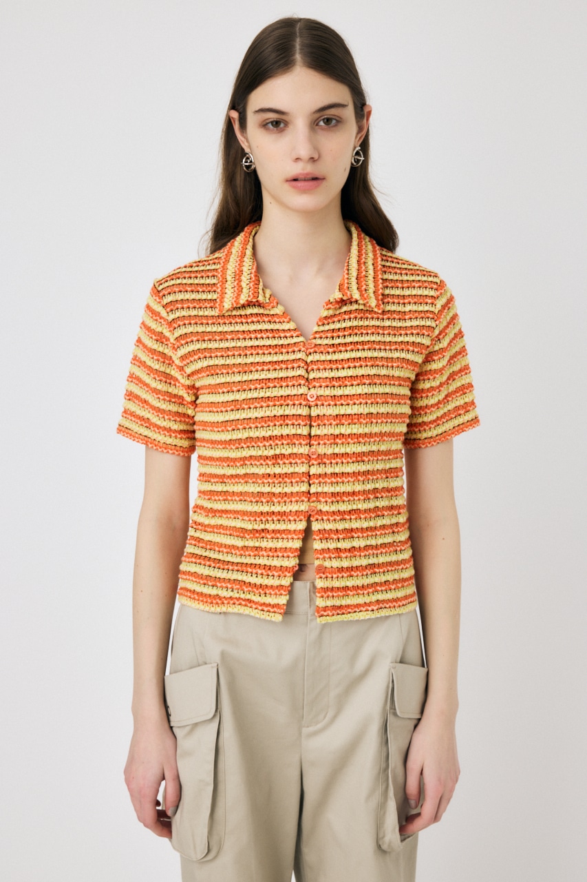 MOUSSY | MIX COLOR CROCHET シャツ (シャツ・ブラウス ) |SHEL'TTER