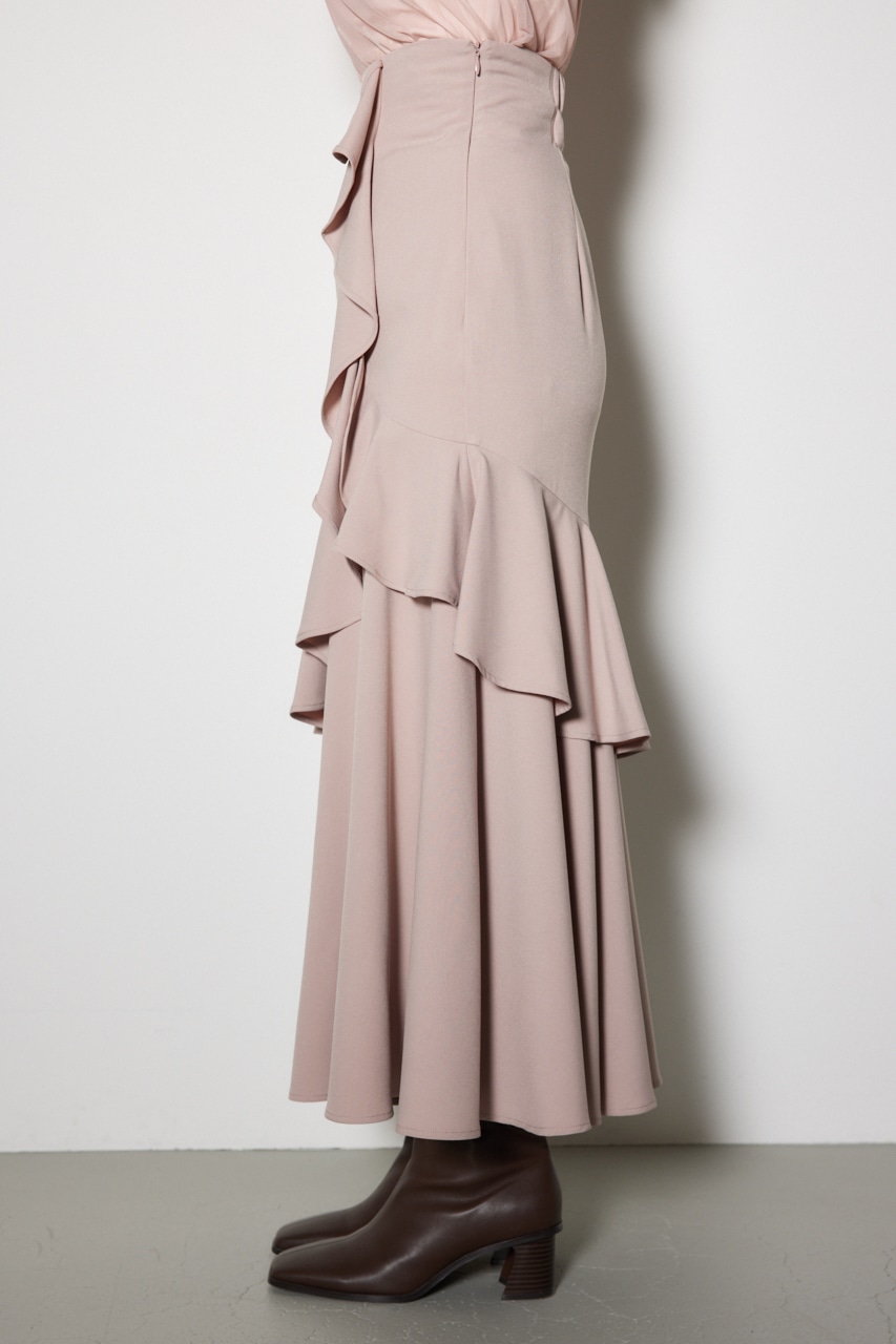 rienda | ダブルフリルスリットスコートショートパンツ (ショート