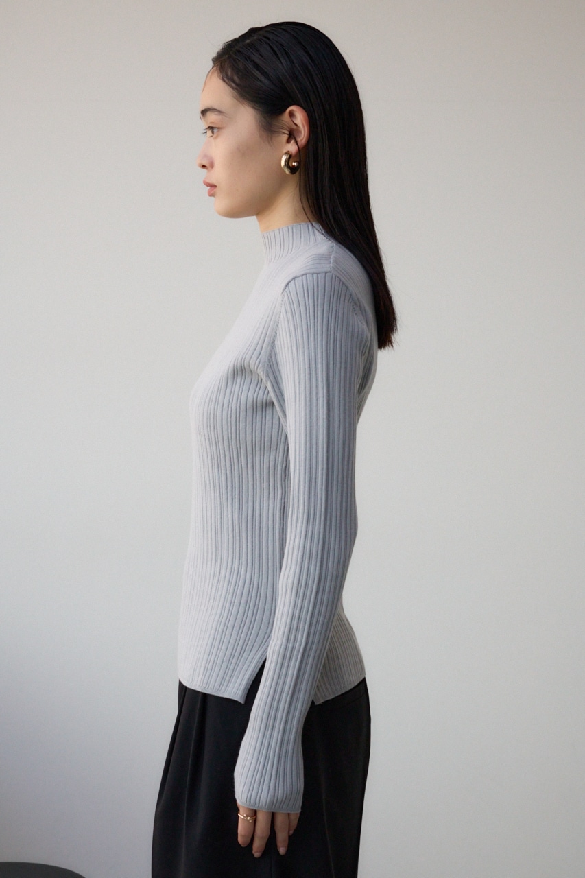 AZUL BY MOUSSY | ランダムリブハイネックニットトップス (ニット