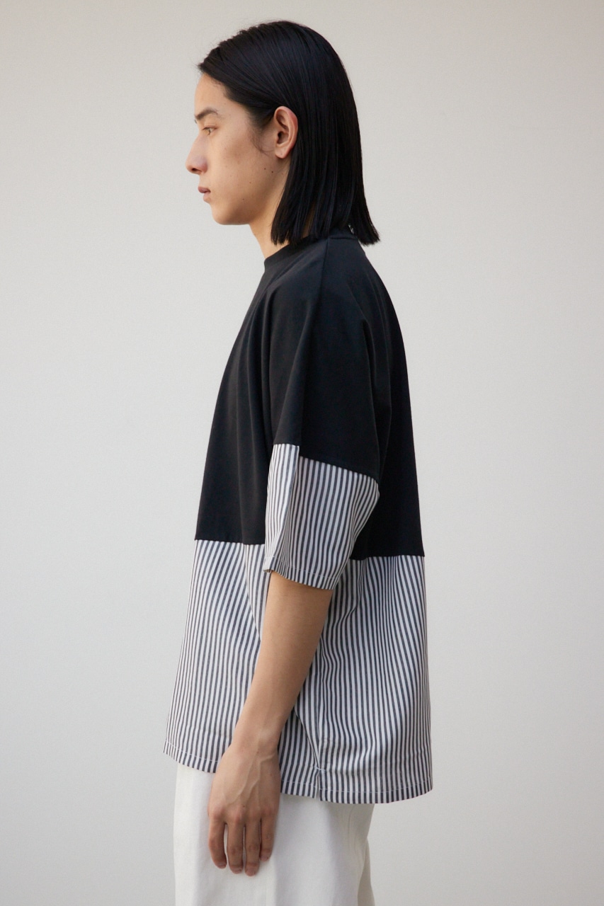 AZUL BY MOUSSY | スイッチングバイカラートップス (Tシャツ