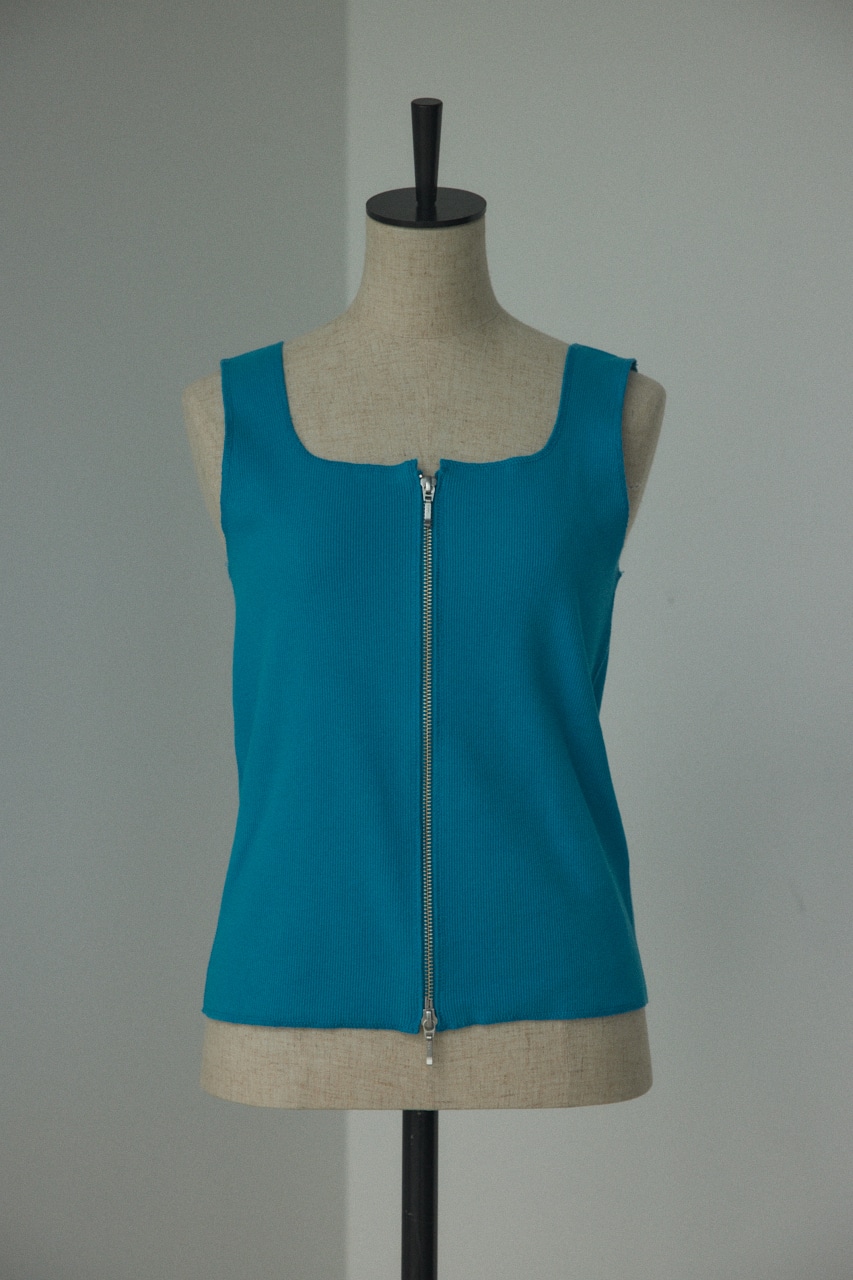 BLACK BY MOUSSY | front zip tanktop (タンクトップ ) |SHEL'TTER