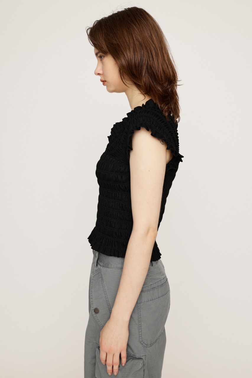 SLY | 2WAY SHIRRING BUSTIER トップス (タンクトップ ) |SHEL'TTER