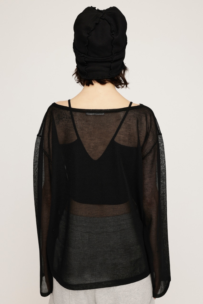 SLY | OVERSIZE SHEER トップス (ニット ) |SHEL'TTER WEBSTORE