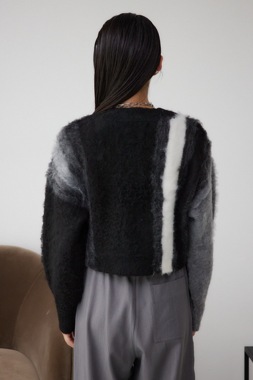 AZUL BY MOUSSY | グラデーションシャギーニットカーディガン