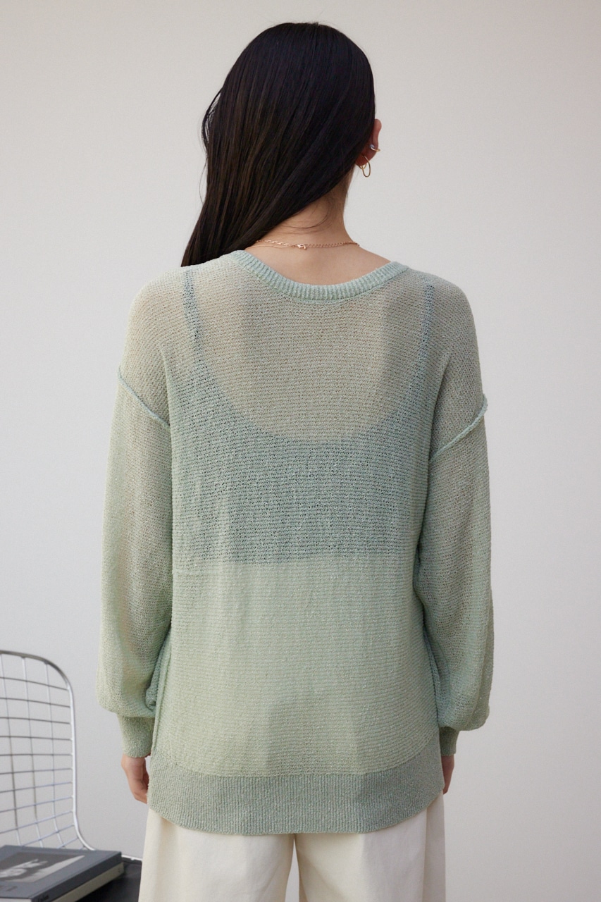 AZUL BY MOUSSY | シアーグリッタールーズニット (ニット ) |SHEL'TTER
