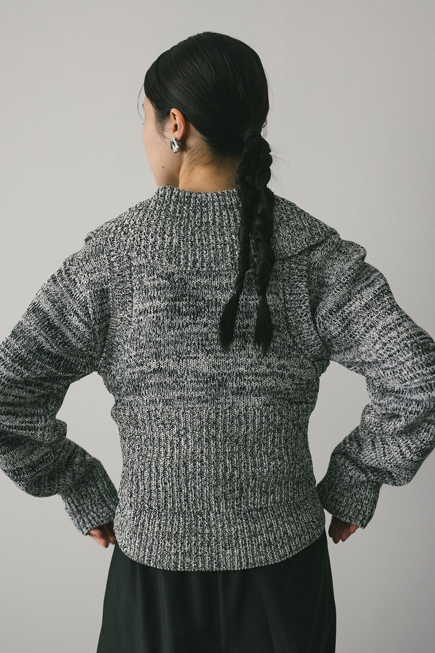 STYLEMIXER | ビッグカラーアンサンブルニットカーデ (カーディガン