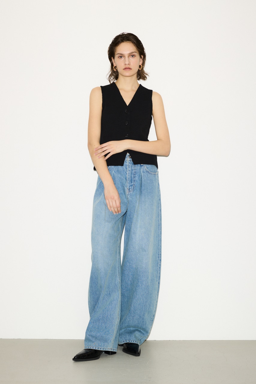 THROW by SLY | 【THROW】J／W CURVE TUCKED パンツ (ワイド ) |SHEL